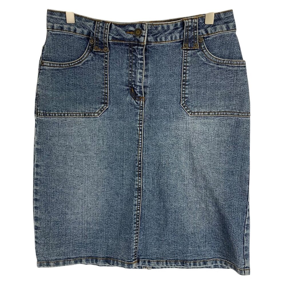 Nevada Classic Denim light wash Skirt size 8